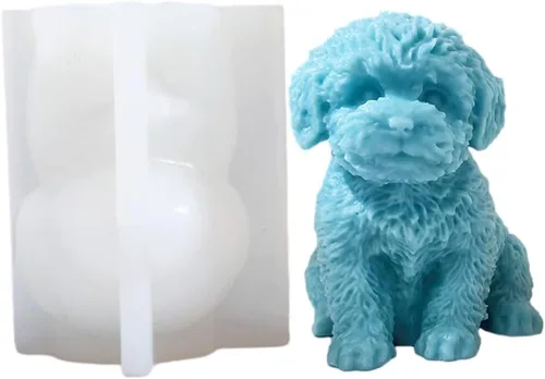 Miniatura 9 de Molde de labrador grande de silicona para velas de cera de jabón, resina epoxi, manualidades, perro, cachorro, animal, deshierbe, fiesta, cena