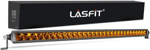 Miniatura 17 de LASFIT Barra de luz LED de 42 pulgadas, impermeable IP67, haz combinado puntual y de inundación, luz de conducción todoterreno para Wrangler, Blanco