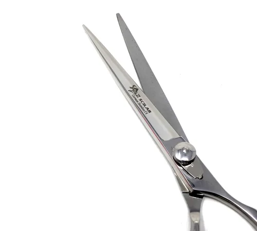 Miniatura 3 de Tijeras profesionales para adelgazar, texturizar, cortar, anillos de agarre cómodos con inserciones de tensión ajustable y dedos - Acero inoxidable