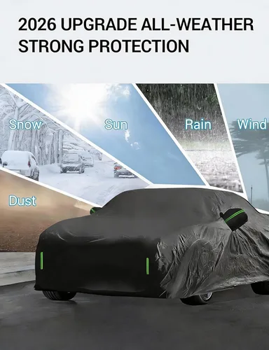 Miniatura 3 de Proadsy - Funda para auto compatible con Chevrolet Tahoe 2021-2024 2025 2026, a prueba de viento, para todo tipo de clima, impermeable, protección