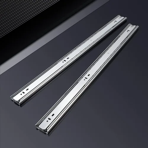 Miniatura 2 de Knobonly Diapositivas de cajón de 12 pulgadas, 1 par (2 unidades) con rodamiento de bolas de cierre suave, extensión completa, toboganes de cajón
