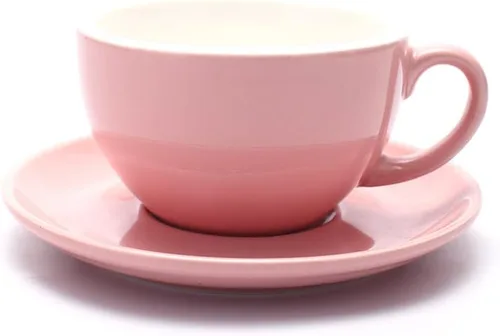 Miniatura 4 de Coffeezone Taza y Platillo de Café Espresso Doble, Cappuccino Pequeño y Café Especial, Porcelana de Hueso Nueva para Cafetería y Barista