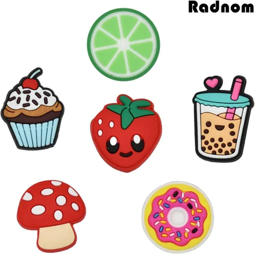 Miniatura 4 de Lote de dijes para zapatos decoración aleatoria de diferentes hebillas encantadoras formas frescas accesorios de zapatos para sandalias y pulseras