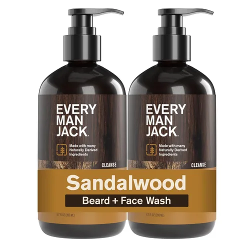 Miniatura 12 de Every Man Jack Lavado de Barba + Cara - Fragancia Sutil de Bourbon Añejado - Limpia y Ayuda a Acondicionar y Suavizar Tu Barba y la Piel de Debajo