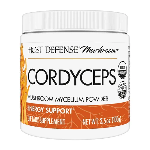 Host Defense Cordyceps Powder - Suplemento de apoyo inmunológico y energético - Suplemento de salud renal con hongos Cordyceps - Suplemento de apoyo