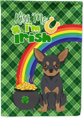 Miniatura 151 de Caroline's Treasures WDK4731GF - Bandera decorativa para jardín del día de San Patricio, color negro y tostado, Airedale Terrier, para jardín