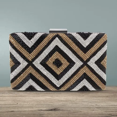 Miniatura 2 de Aheli Bolsos de mano indios para mujer, bolsos de noche hechos a mano para boda, fiesta nupcial