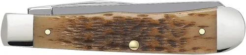 Miniatura 3 de Navaja Case de hueso de ámbar quemado