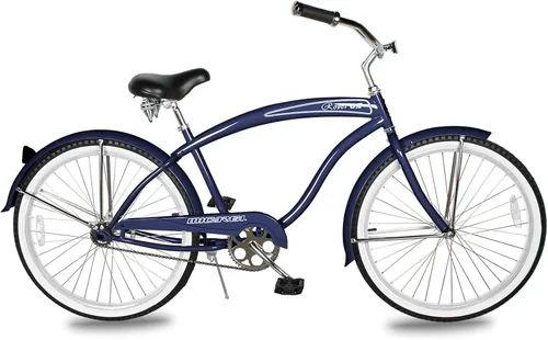 Miniatura 7 de MICARGI Bicicleta híbrida para adultos de 24/26 pulgadas, bicicleta híbrida de 1/7 velocidades para mujeres, hombres, personas mayores, bicicleta