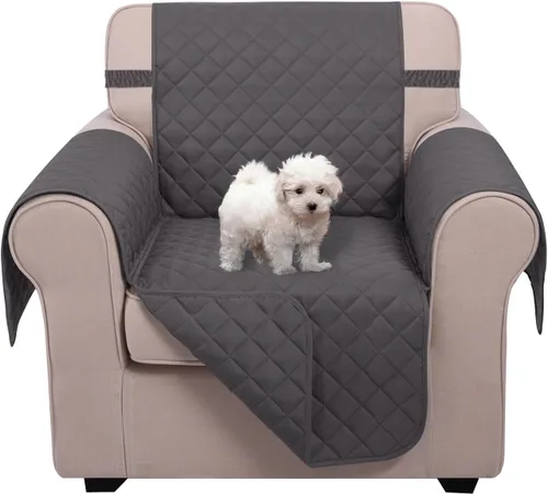 Miniatura 111 de U-NICE HOME Funda de sofá reversible para perros con correas elásticas, resistente al agua, protector de muebles para mascotas, funda de sofá