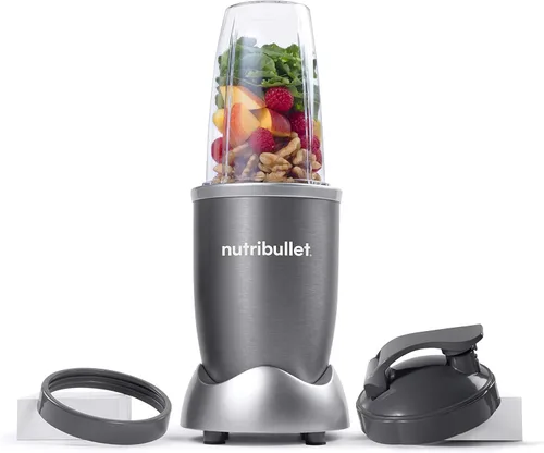 Miniatura 2 de nutribullet Licuadora personal para batidos, batidos, preparación de alimentos y mezcla congelada, 24 onzas, 600 vatios, gris, (NBR-0601)