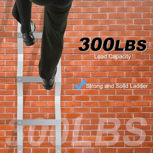 Miniatura 7 de Escalera de salida de 4 escalones para sótano, capacidad de carga de 400 libras, escalera de aluminio para sótano de 63 x 14.8 pulgadas