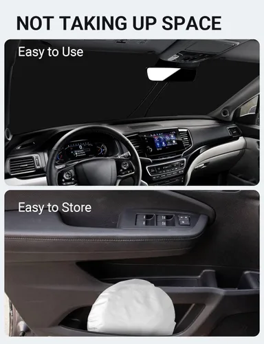 Miniatura 349 de Proadsy Parasol plegable para parabrisas delantero 2026, ajuste personalizado, accesorios para CRV SUV LX EX EX-L EX-L Navi Touring 2017-2022