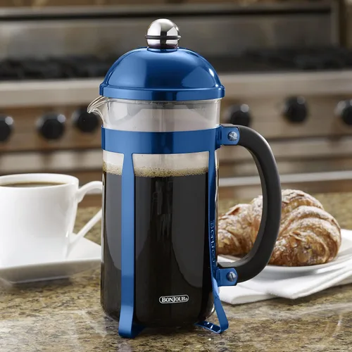 Miniatura 3 de BonJour Café 8-Cup Maximus French Press, Azul