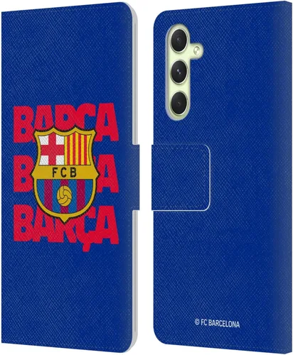 Miniatura 86 de Head Case Designs Funda de piel con licencia oficial del FC Barcelona Barca Crest Graphics para Samsung Galaxy A06 4G
