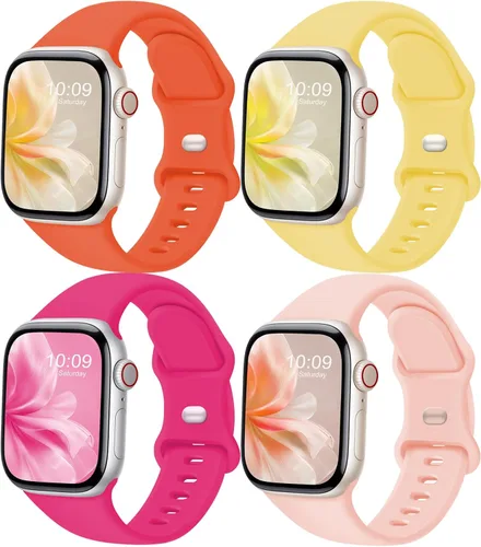 Miniatura 7 de Correa deportiva compatible con Apple Watch de 38 mm, 40 mm, 41 mm, 42 mm, 44 mm, 45 mm, 46 mm, 49 mm, unisex, accesorio de correa de repuesto