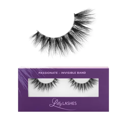 Miniatura 9 de Lilly Lashes Banda Transparente, Pestañas Postizas con Pestañas de Banda Invisible, Medias Pestañas de Aspecto Natural, Media Pestaña Estilo Ojo