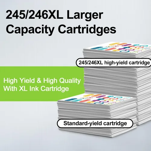 Miniatura 3 de PG-245XL/CL-246XL Combo Pack Reemplazo para Canon 245XL 246XL Cartucho de tinta para impresora Pixma TR4520 TR4522 TS3122 TS3322 MG2522 MX490 MX492
