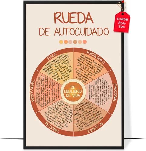 Miniatura 34 de LOLUIS Póster de salud mental, arte de terapia SEL, suministros educativos en español, decoración para escuela, aula y oficina