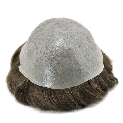 Miniatura 25 de Toupee for Men Human Hair Pieces Ultra Thin Skin Mens Toupee Hair Replacement System Mens Hair Units for Men
