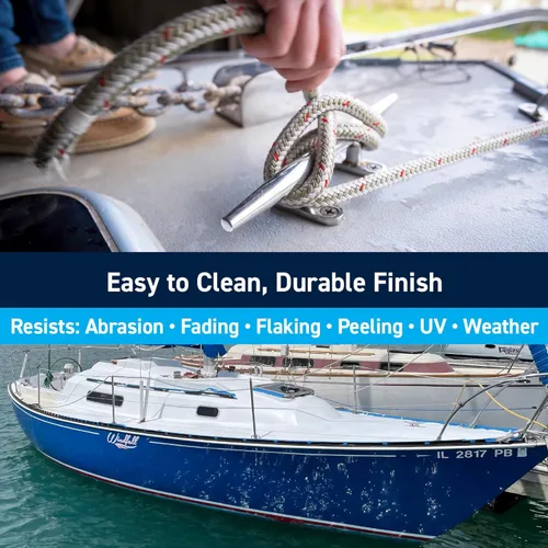 Miniatura 4 de TotalBoat TotalTread - Pintura antideslizante para cubierta, revestimiento de tracción antideslizante de grado marino para barcos, madera, fibra