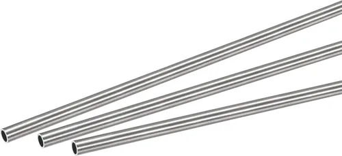 Miniatura 29 de uxcell Tubo redondo de acero inoxidable 304 0.197 in OD 0.024 in espesor de pared 9.843 in longitud 3 piezas