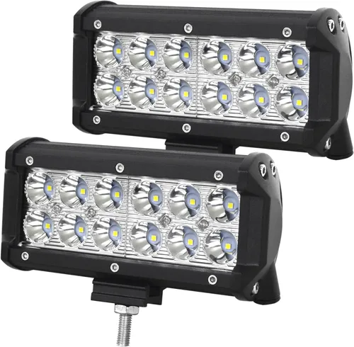 Miniatura 16 de AUXTINGS 2 piezas 7 pulgadas 36 W inundación Led barra de luz fuera de carretera lámpara de conducción para Jeep ATV SUV mina barco fuera