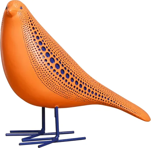 Quoowiit Figura de pájaro, escultura moderna y estatuas para decoración del hogar, estatuas de animales para estantería, mesa, entrada, chimenea,