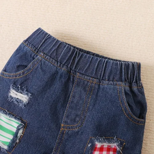 Miniatura 5 de Moonker Conjunto de 2 piezas de ropa de verano para bebés y niñas pequeñas con camiseta y pantalones cortos