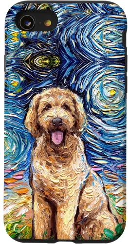 Miniatura 18 de Cute Goldendoodle Starry Night Doodle Dog Art by Aja Case for iPhone 17