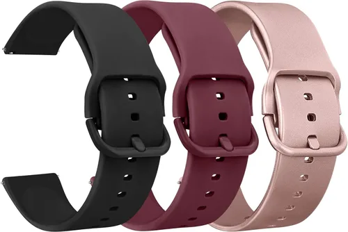 Miniatura 11 de Correas de reloj de silicona de liberación rápida de 20 mm y 22 mm, correa de reloj deportiva suave de reemplazo para mujeres y hombres