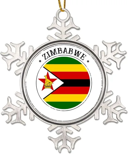 Miniatura 13 de Bandera de Argelia, adorno de Navidad para niños, bandera nacional, silueta de Argelia, decoración de Navidad, copo de nieve, adorno de metal
