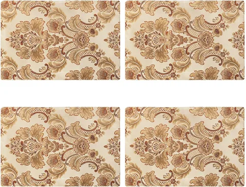 Miniatura 3 de Modern luxury flores de damasco, tela de Jacquard Cuadro camino de mesa y bufandas con múltiples borlas