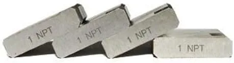 Miniatura 2 de Steel Dragon Tools 37880 Troqueles de tubo HSS de mano derecha 12-R de 1 pulgada compatibles con enhebrador de trinquete RIDGID 37400