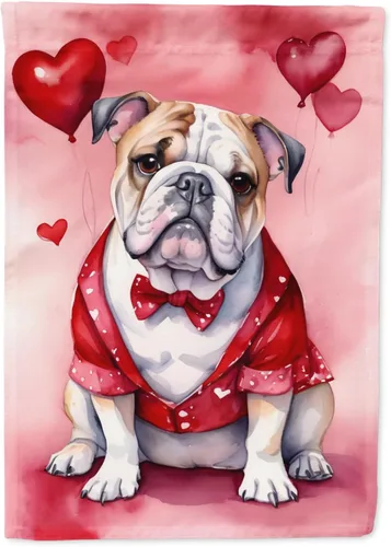 Miniatura 79 de Caroline's Treasures DAC5292CHF - Bandera de Border Collie My Valentine House para porche, grande, con manga para porche, para colgar en la pared