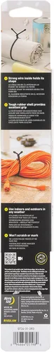 Miniatura 13 de Nite Ize Gear Tie - Corbata de goma reutilizable de 24 pulgadas, paquete de 2, color naranja brillante