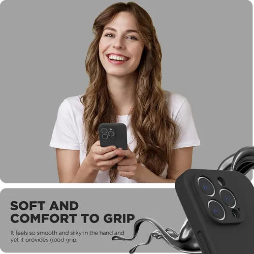 Miniatura 6 de SURPHY Funda diseñada para iPhone 14 Pro Max con protector de pantalla, (con protección de cámara y forro de microfibra suave), funda de silicona