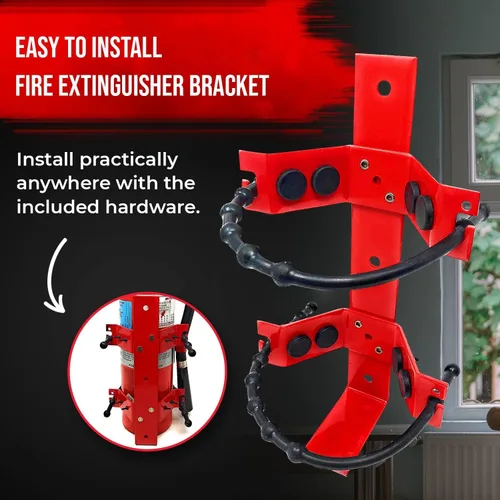 Miniatura 2 de Soporte de montaje para extintor de incendios resistente para extintores de incendios de 2.5 libras y 5 libras, montaje en tu automóvil o vehículo