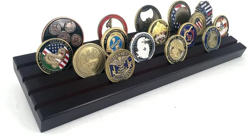 Miniatura 7 de Glamtune Soporte para monedas de 4 filas con desafío militar (grande)