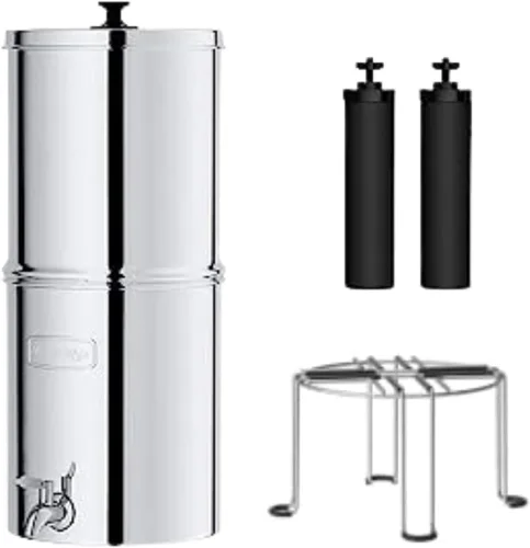 Waterdrop Sistema de filtro de agua alimentado por gravedad, reduce el plomo y hasta el 99% del cloro, estándar NSF/ANSI 42 y 372, con 2 filtros de