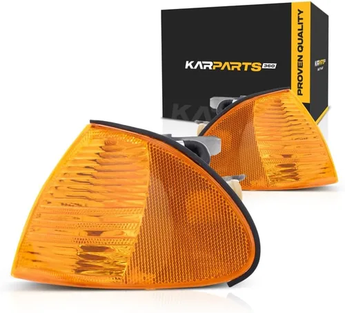 Miniatura 9 de CarLights360: Para 2001 BMW 330i luz de señal de esquina lado del pasajero sedán con bombillas para BM2521104 6316902766, 63138370586