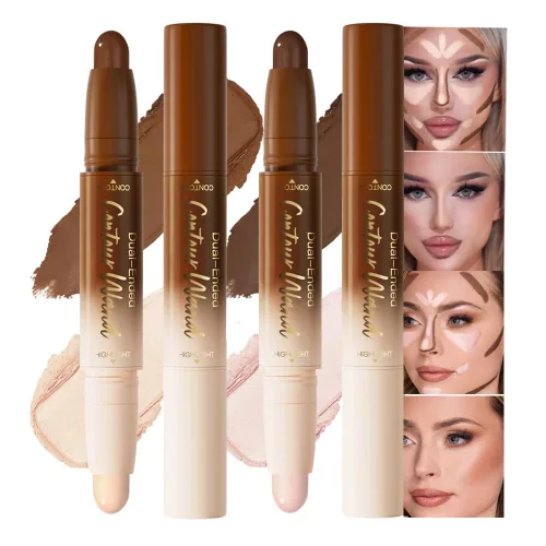 Miniatura 16 de evpct 2En1 Crema Barra de Contorno y Corrector para Maquillaje Facial Kit de Crema para Principiantes Crema de Contorno y Barra de Iluminación Barra