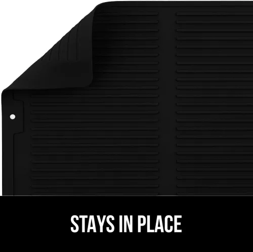 Miniatura 9 de GORILLA GRIP Tapete de secado de platos de silicona patentado 100% sin BPA para encimera de cocina, 18 x 24 pulgadas, diseño acanalado que atrapa