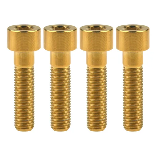 Miniatura 12 de Tornillos Allen de cabeza hueca de titanio M10 20 25 30 35 40 45 50 55 2.362 in Tornillos paquete de 4 (M10 x 0.787 in, paso 0.049 in, negro)