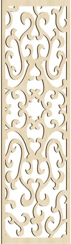 Miniatura 74 de Smithfield Paneles de pared decorativos de madera con calado, 13 3/8 pulgadas de ancho x 34 3/8 pulgadas de alto x 3/8 de alto, roble rojo rojo
