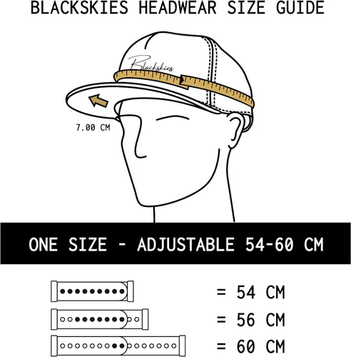 Miniatura 7 de Blackskies Gorra Snapback Gorra de béisbol para hombre y mujer Sombrero de ante