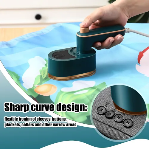 Miniatura 5 de Mini plancha de viaje portátil para ropa, vaporizador de viaje 3 en 1, plancha de mano giratoria de 180°, máquina portátil de tamaño pequeño