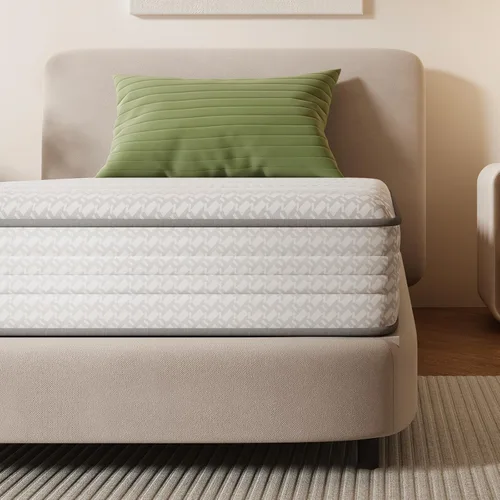 Miniatura 13 de Novilla Colchón híbrido tamaño matrimonial de 6 pulgadas, colchón híbrido de tamaño matrimonial con espuma BioAir Comfort para aliviar la presión