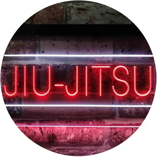 Miniatura 13 de ADVPRO Jiu-Jitsu Brasileño Sport Dual Color LED Neon Sign Azul y Rojo 12 x 8 pulgadas st6s32-i3836-br