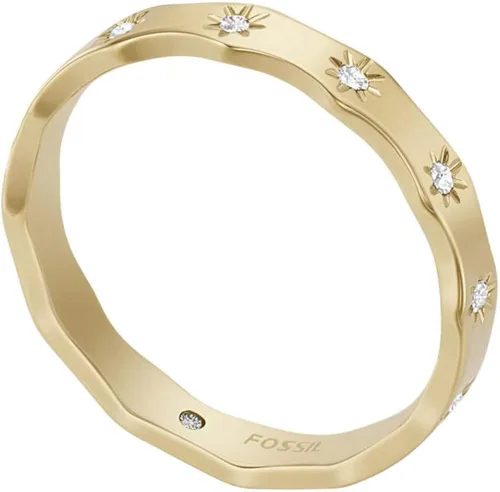 Miniatura 3 de Fossil Anillo de acero inoxidable chapado para mujer, Acero inoxidable